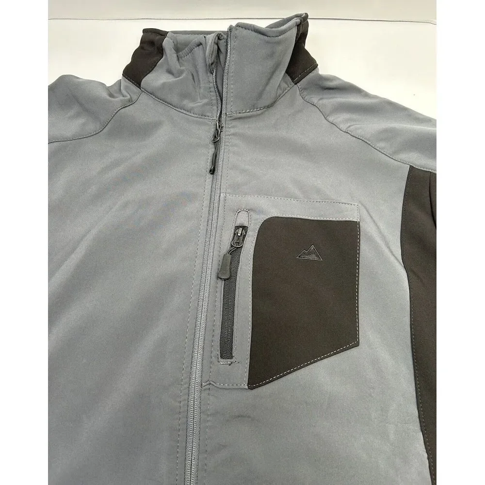 Minus Zero Jacket Men’s XL Softshell Gray + Black Pockets NWT Gorpcore Outdoor